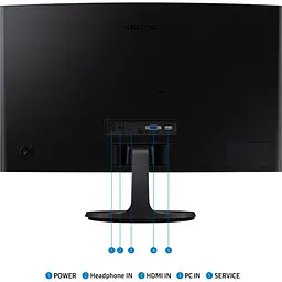 Монітор 24" Samsung Essential S3 Curved FHD VA 100Hz (LS24D360GAIXUA) - мініатюра 6