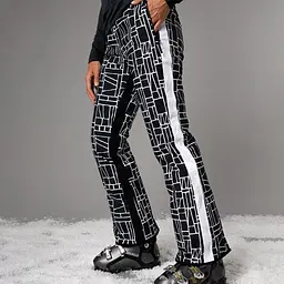 Штани CMP Womens' Clima Protect Stretch Ski Trousers with Geometric Print White/Black XS (1097-31W0046-15ZH 36) - мініатюра 6