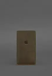 Шкіряний чохол для iPhone 11 Темно-коричневий Crazy Horse