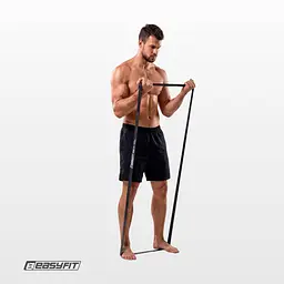 Гумова петля EasyFit 6-31 кг Чорна - мініатюра 2