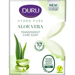 Уцінка. Косметичне мило Duru Hydro Pure з Алое Вера 270 г (2 шт. х 135 г)  