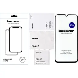 Захисне скло BeCover для Samsung Galaxy A34 5G SM-A346 10D Black (711352) - мініатюра 2
