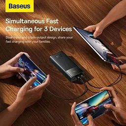Повербанк Baseus Star Lord з LED дисплеєм швидка зарядка Quick Charge 30000 mAh 22.5W - мініатюра 7