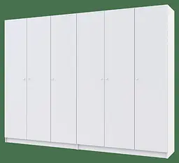 Шафа для одягу Doros Промо Білий 3+3 ДСП 270х48х204 (42005006) - мініатюра 4