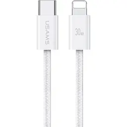 Кабель Usams US-SJ657 U86 USB-C to Lightning PD 30W 1.2m White [138984]