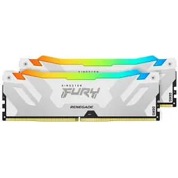 Модуль пам'яті для комп'ютера DDR5 64GB (2x32GB) 6400 MHz Renegade RGB White XMP Kingston Fury (ex.HyperX) (KF564C32RWAK2-64) - мініатюра 4