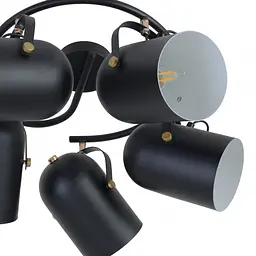 Світильник Brille стельовий спот поворотний HTL-209/5G E27 BK - мініатюра 2