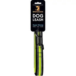 Повідець для собак BronzeDog Mesh, розмір М, 200х2 см, лимонний - мініатюра 6