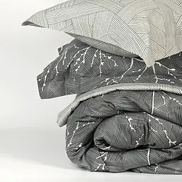 Простирадло МВМ My Home Петрикор 230х160 см сіре з принтом (BL-FS-13 GRAY/PRINT) - мініатюра 4