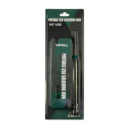 Паяльник WEP 947 USB портативний з підставкою (живлення від USB 5V, 9W, t 500 гр C) - мініатюра 5
