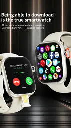 Розумний Смарт-годинник Wonlex MT107 3GB+32GB Original Наручний годинник-смартфон для соцмереж та месенджерів (19535) - мініатюра 6