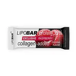 Протеїновий батончик, Lipobar Exclusive — 50 г Raspberry