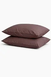 Комплект наволочок Ecotton 70х70 см із сатину 2 шт (арт. 16-1412 Stucco) коричневий (24749)