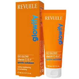 Ніжний пілінг для обличчя Go Glow! Vitamin C+E+F Revuele 80 мл