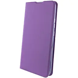 Шкіряний чохол-книжка GETMAN Elegant (PU) для Motorola Moto G32 Бузковий - мініатюра 2