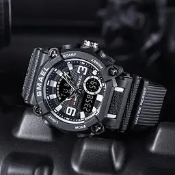 Годинник наручний чоловічий Smael 8072 Khaki (15189) - мініатюра 2