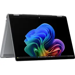 Ноутбук HP 14 OmniBookX FlipNGAI 14-fk0009ua 3K OLED/Ryzen 5 AI 340/16GB/1TB/Radeon 840M/W11H/Meteor Silver (D16H5EA) - мініатюра 6