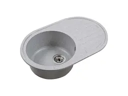 Кухонна мийка Ventolux Emilia (Gray Granit) 755x490x200 - мініатюра 9