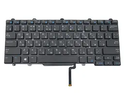 Клавіатура для Dell Latitude 3340, 3350, E5450, E7250, E7450, 094F6 (RU Black з підсвічуванням). Оригінал. Версія 1 - мініатюра 3