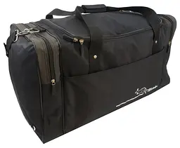 Дорожня сумка середня Wallaby 437-7 62L Чорна зі вставками хакі - мініатюра 3