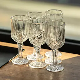 Набір келихів для вина Vintage Crystal 6 штук по 150 мл Yiwu HP-34-73 - мініатюра 2