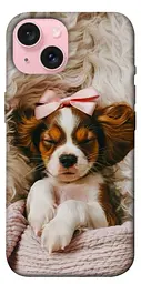 TPU чохол Demsky Sleepy spaniel для Apple iPhone 15 (6.1")