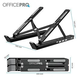 Підставка для ноутбука OfficePro LS320HUB Black (LS320HUB) - мініатюра 11