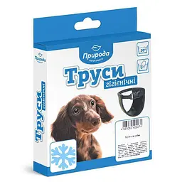 Гігієнічні труси Природа №3 утеплені 36-42 см чорні