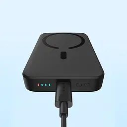 Портативна батарея - магнітний акумулятор Baseus Magnetic Mini Air 10000mAh 20 W чорний - мініатюра 6