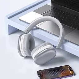 Bluetooth Стерео Гарнітура Borofone BO27, BT5.3, AUX, TF, 400mAh, 46h, Сталевий - мініатюра 4
