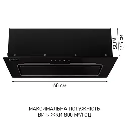 Витяжка повновбудована Minola HBI 6473 BL GLASS 800 LED Line - мініатюра 5