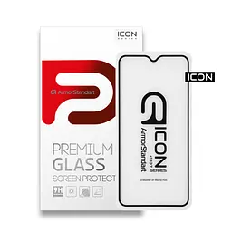 Захисне скло для VIVO Y91c/Y93/Y93 lite, Icon, 2.5D загартоване скло, повне проклеювання, глянсове, удароміцне, з олеофобним покриттям, сумісне з чохлами, міцність 9H, проста установка, ArmorStandart (ARM55844-GIC-BK)