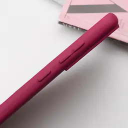 Чохол TPU GETMAN Liquid Silk Full Camera для Samsung Galaxy S21 Бордовий / Marsala - мініатюра 4