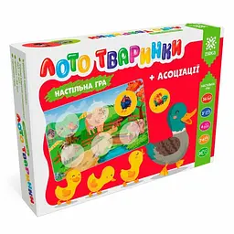 Настільна гра Лото тваринки+асоціації Ранок 128527 Різнокольоровий shop (4820283960299)