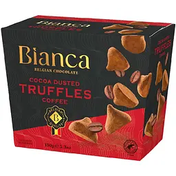 Цукерки Bianca Belgian Chocolate Truffles Coffee 150 г