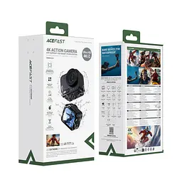 Екшн камера ACEFAST X1 4K Waterproof Action Camera Black (6974316285816) - мініатюра 2