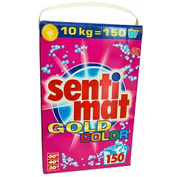Пральний порошок засіб для прання кольорового одягу Sentimat Gold Color 10 кг 150 прань - мініатюра 2