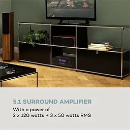 Підсилювач звуку Auna AMP 5100 BT 5.1 (10034620) - мініатюра 7