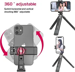 Тримач для телефону Ulanzi Vijim Metal Phone Clip UV-2476 ST-27 Black - мініатюра 9