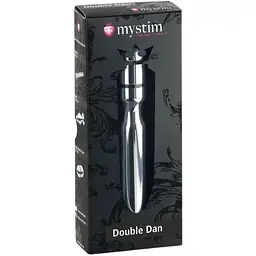Металеве ділдо Mystim Double Dan для електростимулятора діаметр 2.5 см - мініатюра 3