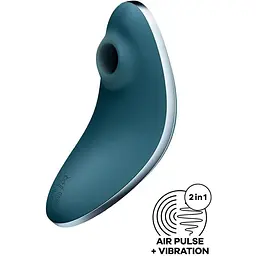 Вакуумний вібратор Satisfyer Vulva Lover 1 Синій - мініатюра 3