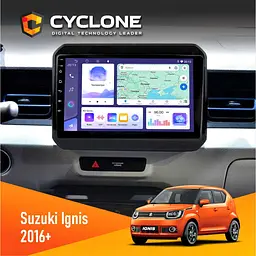 Штатна магнітола Suzuki Ignis 2016+ Cyclone C9-011 4x64 DSP Cyclone (НФ-00007141)