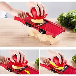 Овочерізка з резервуаром і насадками Mandoline Slicer 6 в 1 подрібнювач для овочів і фруктів - мініатюра 3