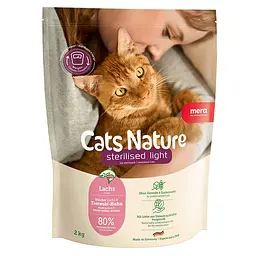 Сухий корм для стерилізованих та кастрованих котів Mera Cats Nature Sterilised Light Salmon (Lachs) з лососем 2 кг