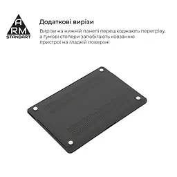 Чохол до ноутбука Armorstandart 15.3" MacBook Air M4/M3/M2 (A3241/A3114/A2941) Black Matte Shell (ARM80472) - мініатюра 4