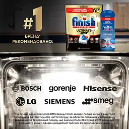 Засіб для миття посуду Finish Ultimate Plus All in 1 Лимон 45 таблеток - мініатюра 8
