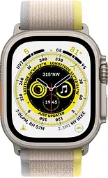 Смарт-годинник Apple Watch Ultra 49mm Titanium Case with Yellow/Beige Trail Loop M/L [MQF23/MQFU3] [72528] - мініатюра 3