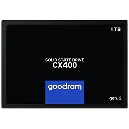 Твердотільний накопичувач SSD Goodram 1Tb, CX400 (Gen.2), SATA3, 2.5", TLC 3D, 550/500 МБ/с teh0019743