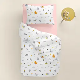Дитяча постільна білизна в ліжечко ROSE BEES, білий (Bees_Rose_140) - мініатюра 2