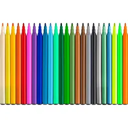 Фломастери Faber-Castell Динозавр 18 кольорів + 3 металика + 3 неонових + наклейки у картонній коробці (32963) - мініатюра 3